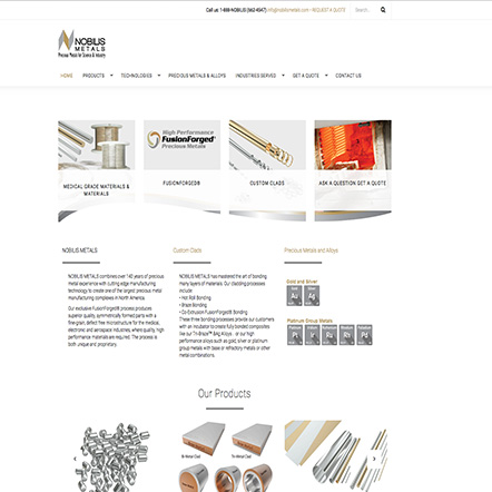 Responsive Wesite - Nobilis Metals