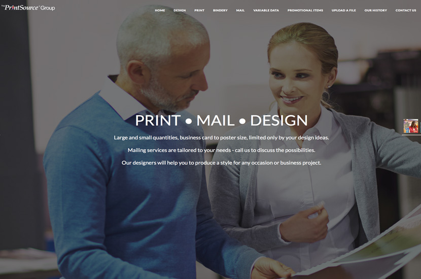 Responsive Website - PrintSource